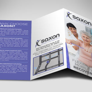 Saxon Logo and Brochure